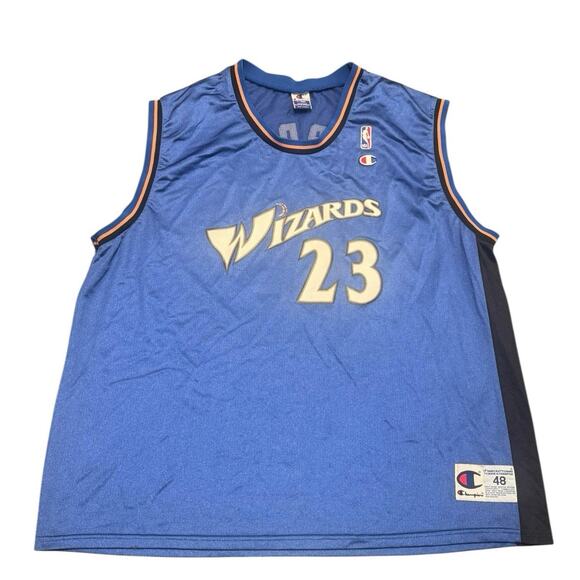 Vintage Washington Wizards Michael Jordan #23 Champion NBA Jersey - Size 48 - Picture 1 of 3
